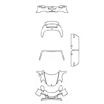 Pre-Cut PPF Porsche 911 Carrera 4 GTS Cabriolet 2016 - PPF-Kits