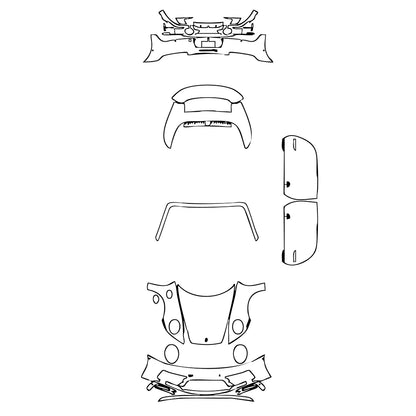 Pre-Cut PPF Porsche 911 Carrera 4 GTS Cabriolet 2023 - PPF-Kits