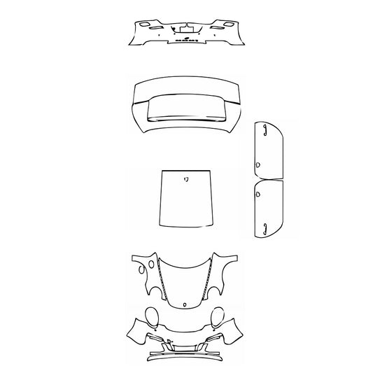 Pre-Cut PPF Porsche 911 Carrera 4 GTS Coupe 2017 - PPF-Kits