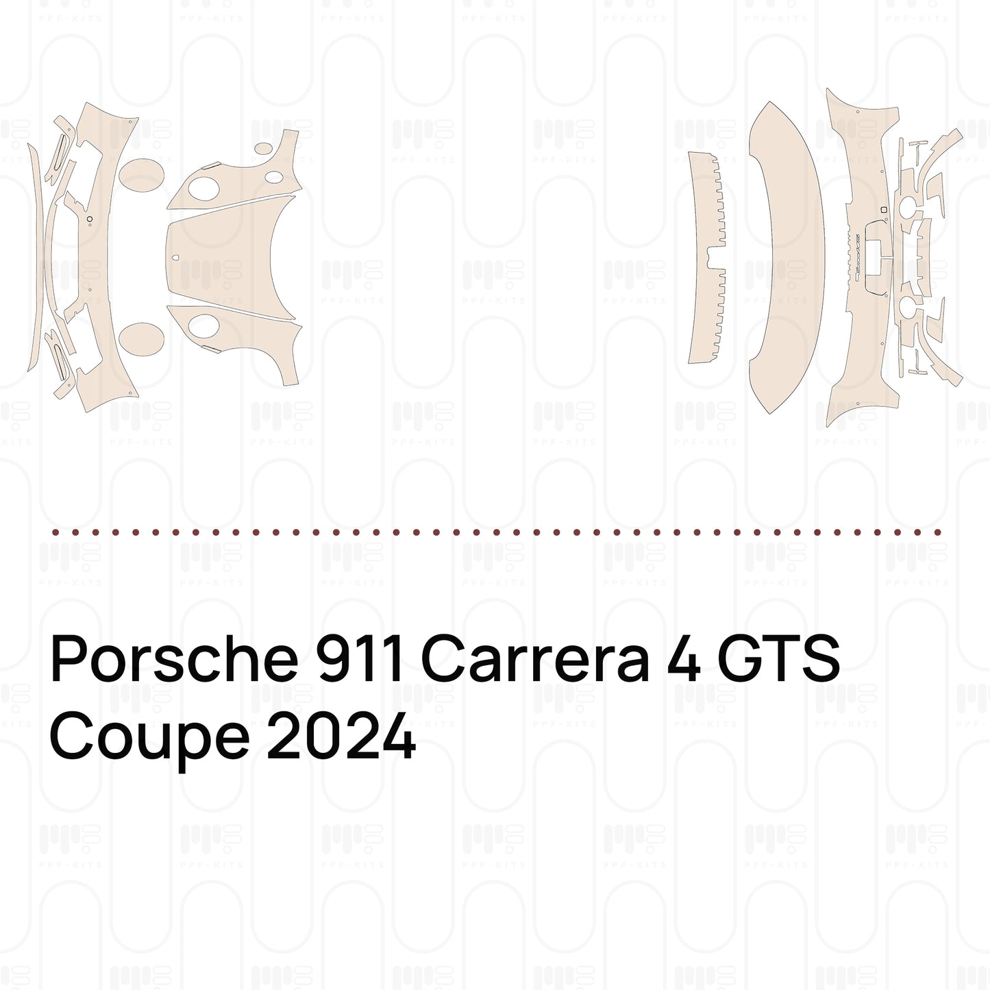 PPF prédécoupé Porsche 911 Carrera 4 GTS Coupe 2024
