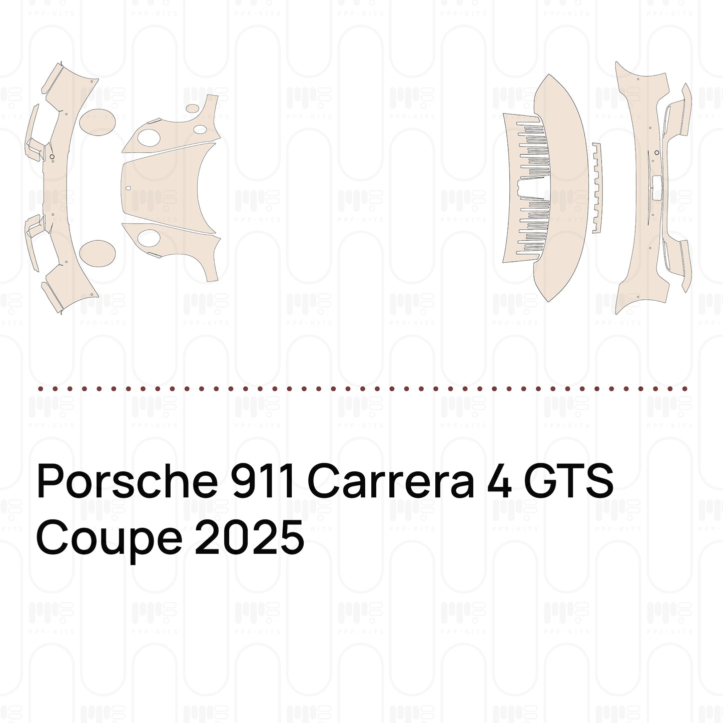 PPF prédécoupé Porsche 911 Carrera 4 GTS Coupe 2025