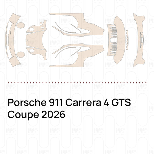 PPF prédécoupé Porsche 911 Carrera 4 GTS Coupe 2026