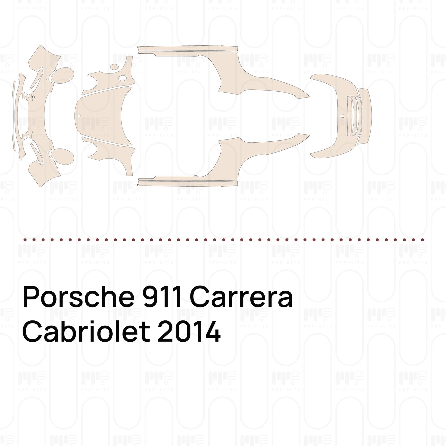 PPF prédécoupé Porsche 911 Carrera Cabriolet 2014