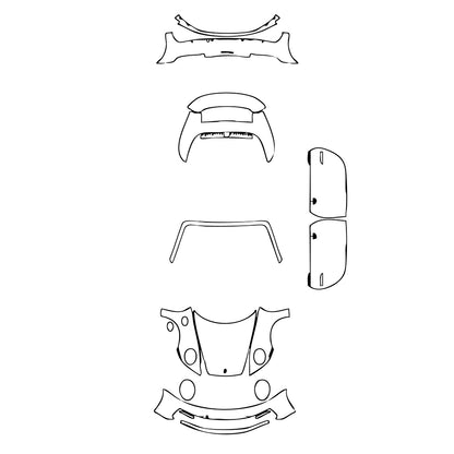 Pre-Cut PPF Porsche 911 Carrera Cabriolet 2022 - PPF-Kits