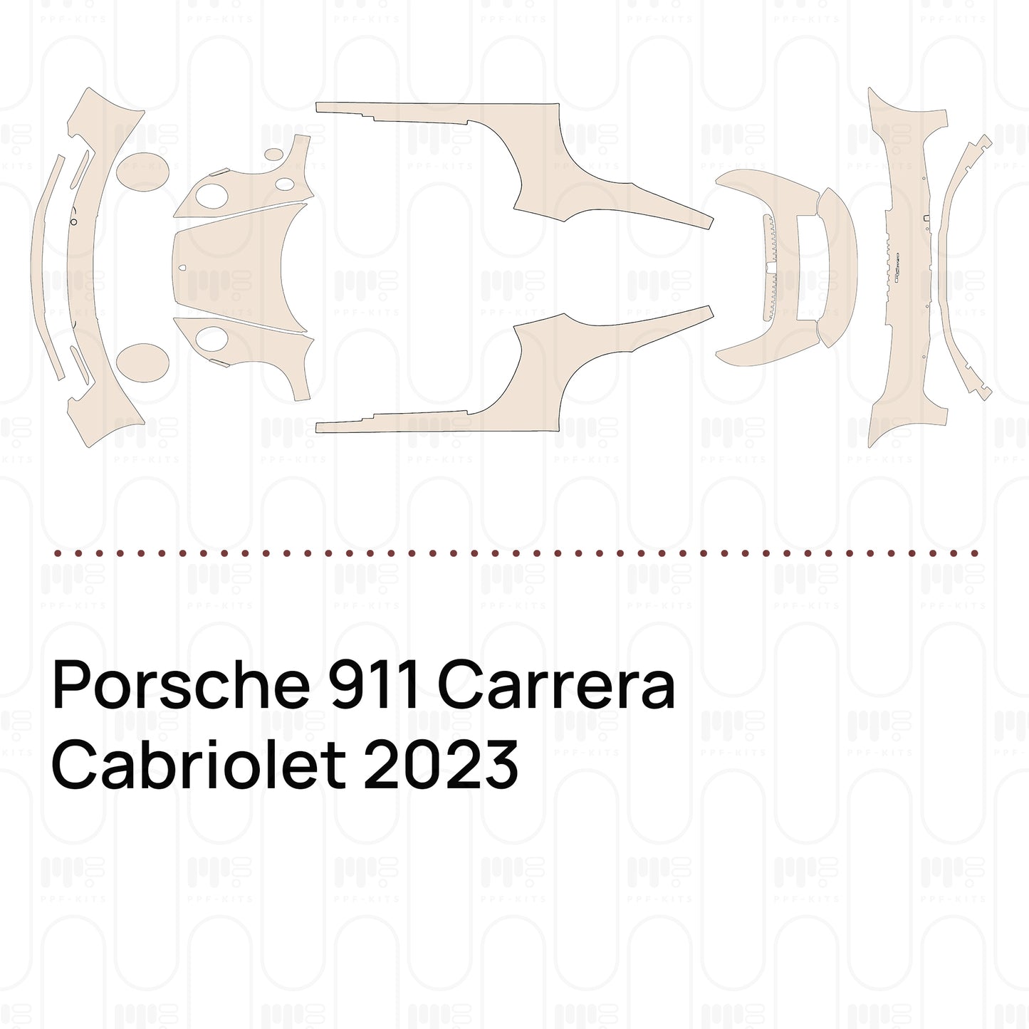 PPF prédécoupé Porsche 911 Carrera Cabriolet 2023