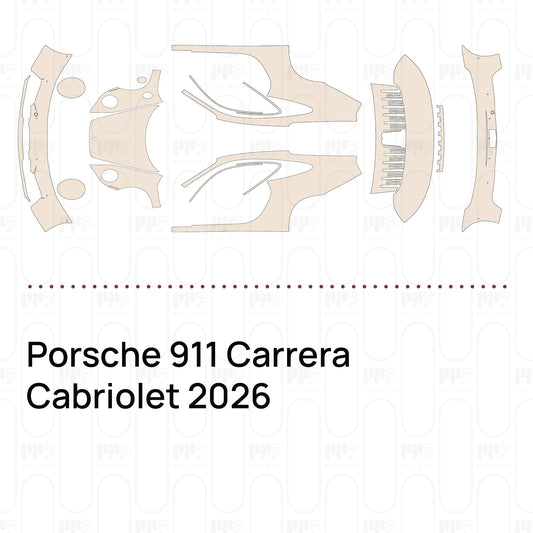 PPF prédécoupé Porsche 911 Carrera Cabriolet 2026