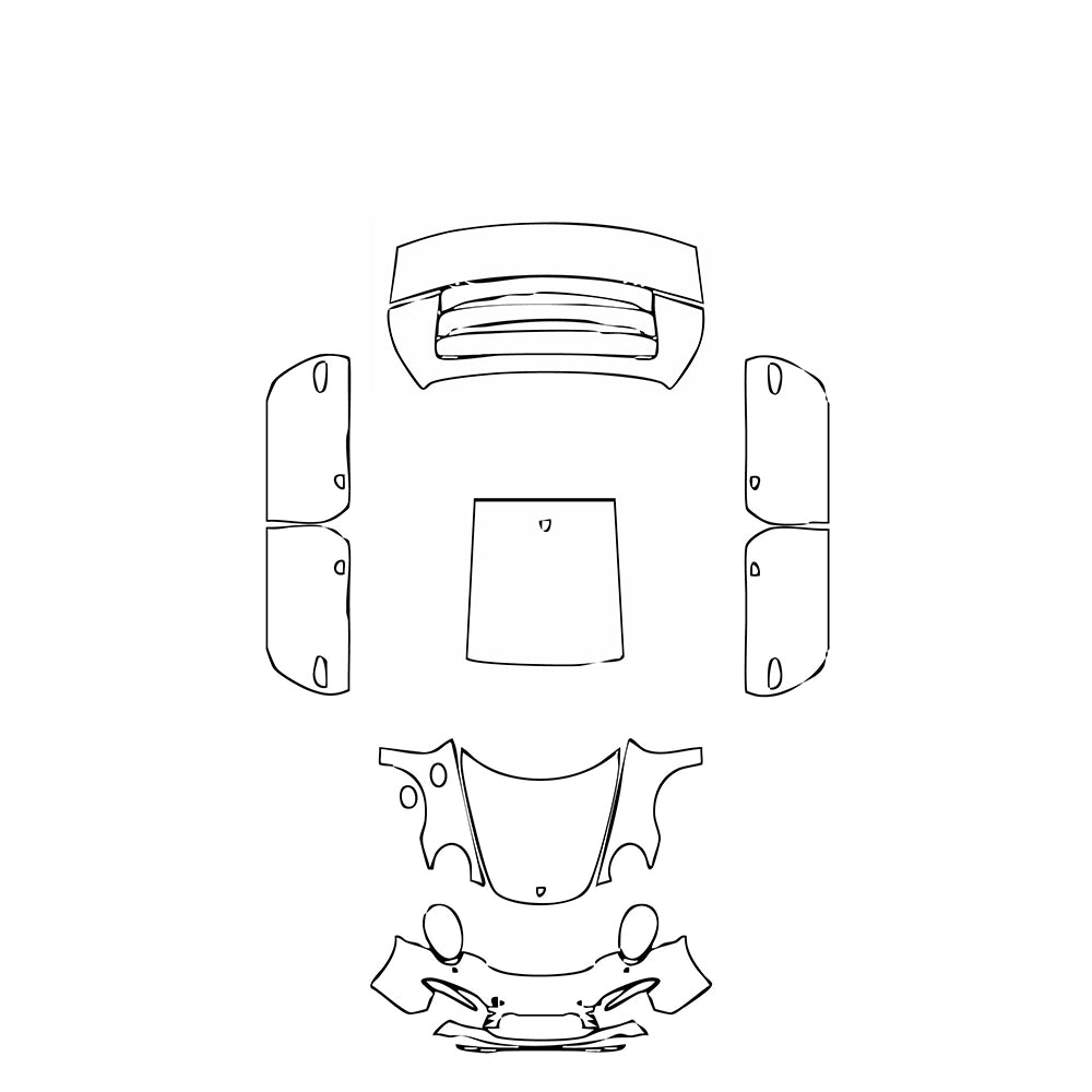 Pre-Cut PPF Porsche 911 Carrera Coupe 2012 - PPF-Kits