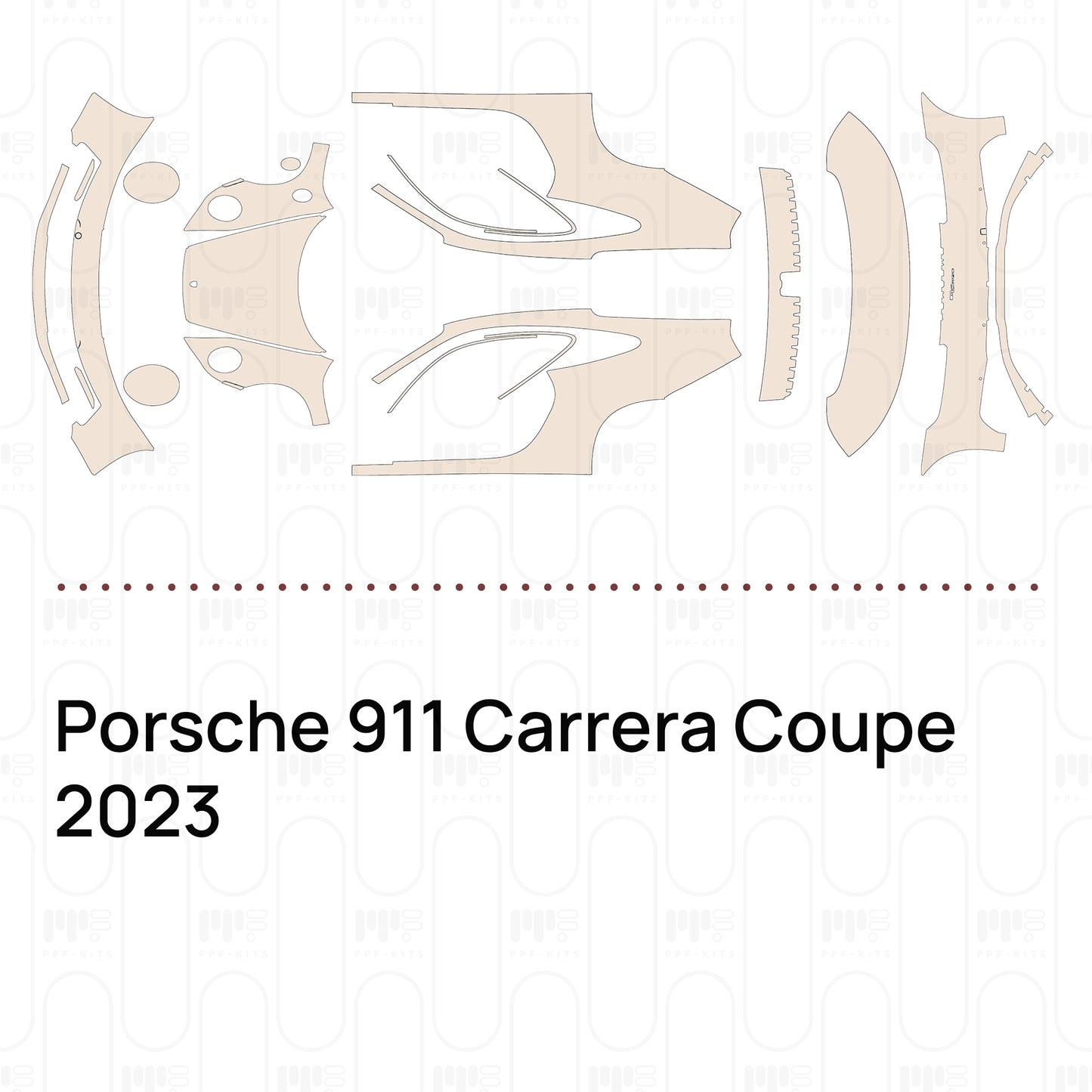 PPF prédécoupé Porsche 911 Carrera Coupe 2023