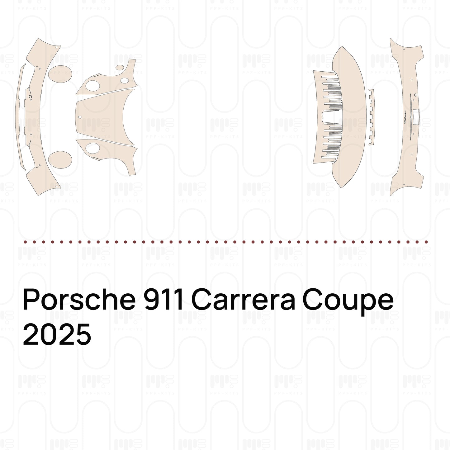 PPF prédécoupé Porsche 911 Carrera Coupe 2025