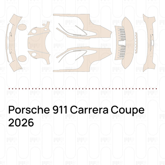 PPF prédécoupé Porsche 911 Carrera Coupe 2026