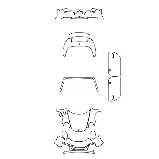 Pre-Cut PPF Porsche 911 Carrera GTS Cabriolet 2017 - PPF-Kits
