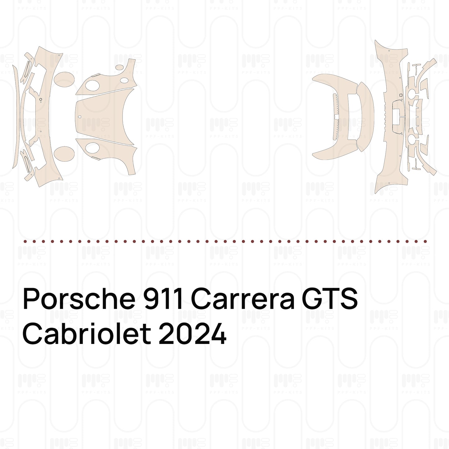 PPF prédécoupé Porsche 911 Carrera GTS Cabriolet 2024