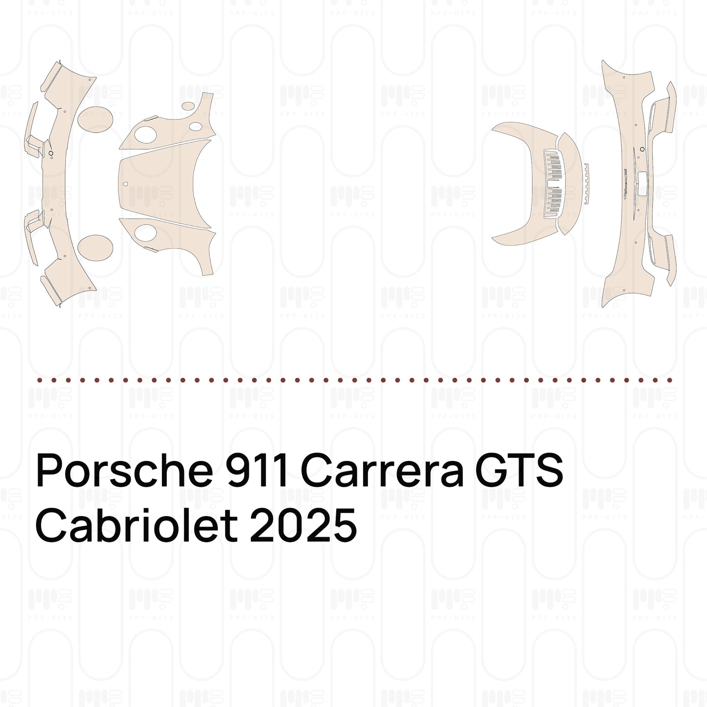 PPF prédécoupé Porsche 911 Carrera GTS Cabriolet 2025