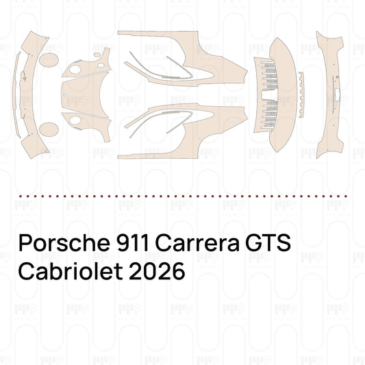 PPF prédécoupé Porsche 911 Carrera GTS Cabriolet 2026