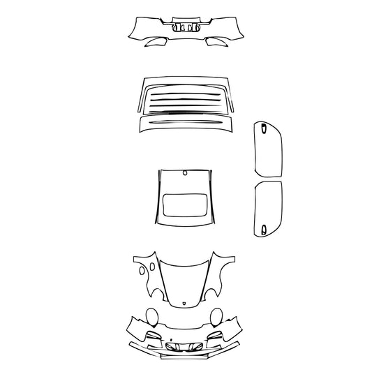Pre-Cut PPF Porsche 911 Carrera GTS Coupe 2010 - PPF-Kits