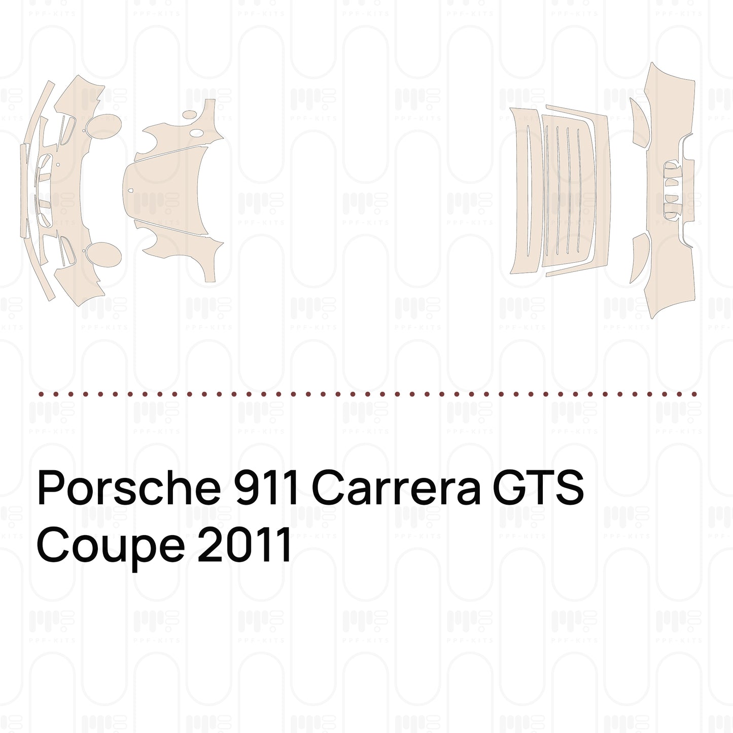 PPF prédécoupé Porsche 911 Carrera GTS Coupe 2011