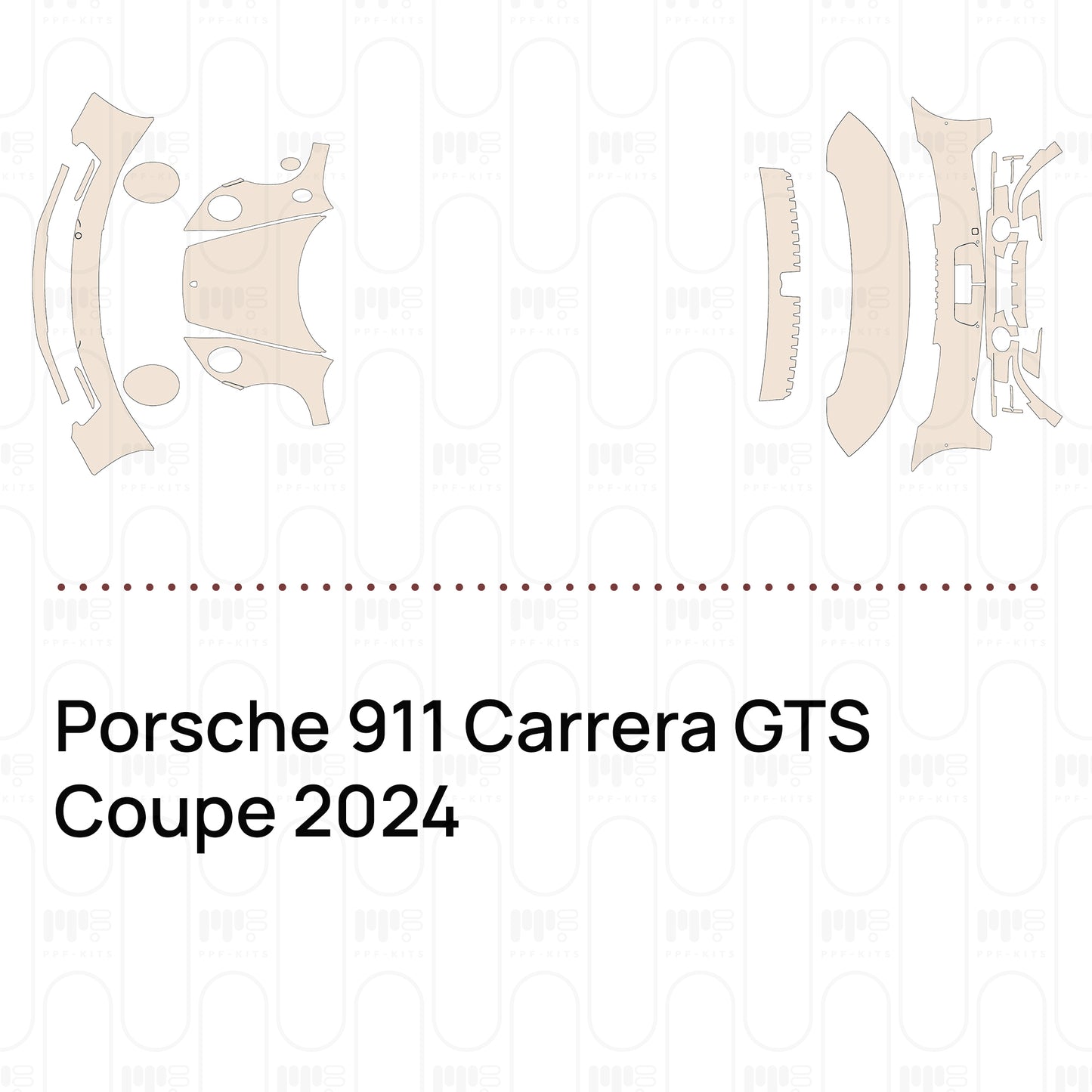PPF prédécoupé Porsche 911 Carrera GTS Coupe 2024