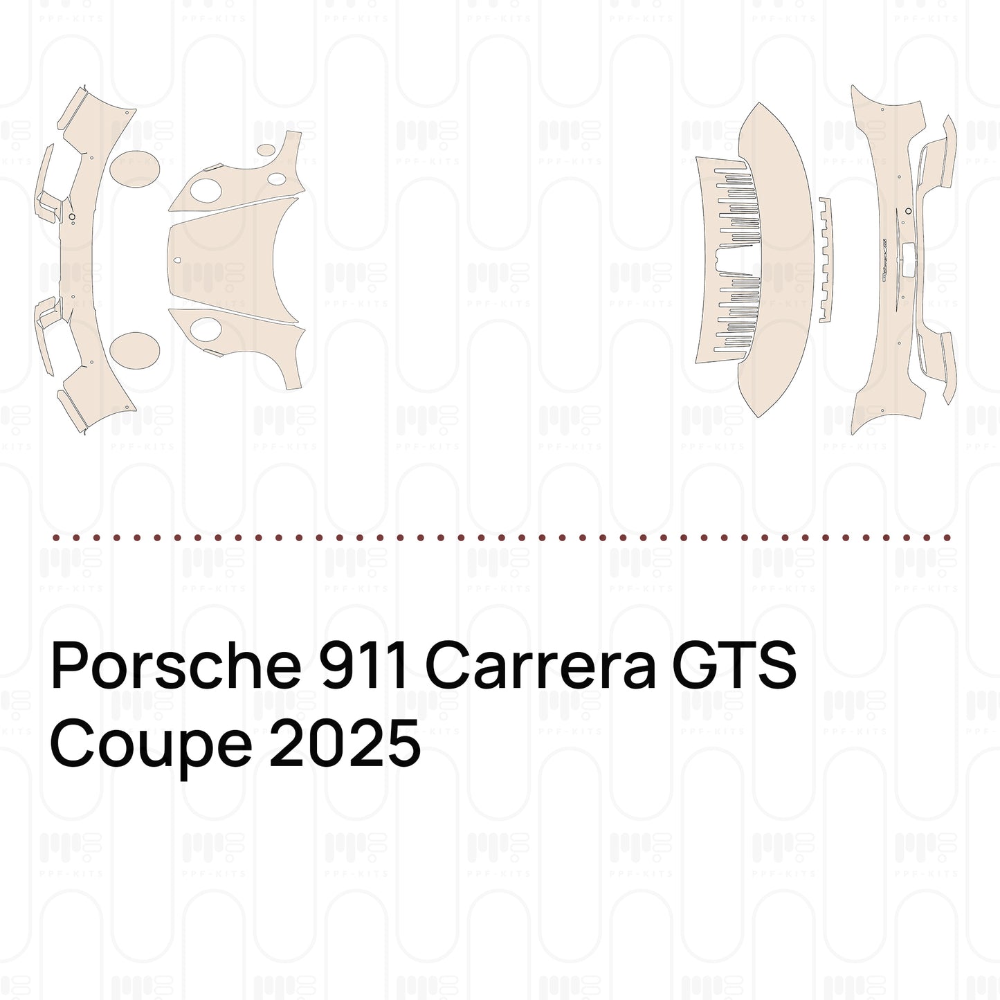 PPF prédécoupé Porsche 911 Carrera GTS Coupe 2025