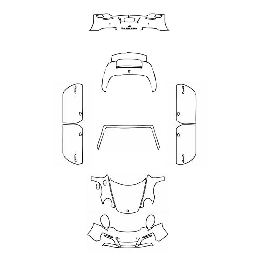 Pre-Cut PPF Porsche 911 Carrera S Cabriolet 2017 - PPF-Kits