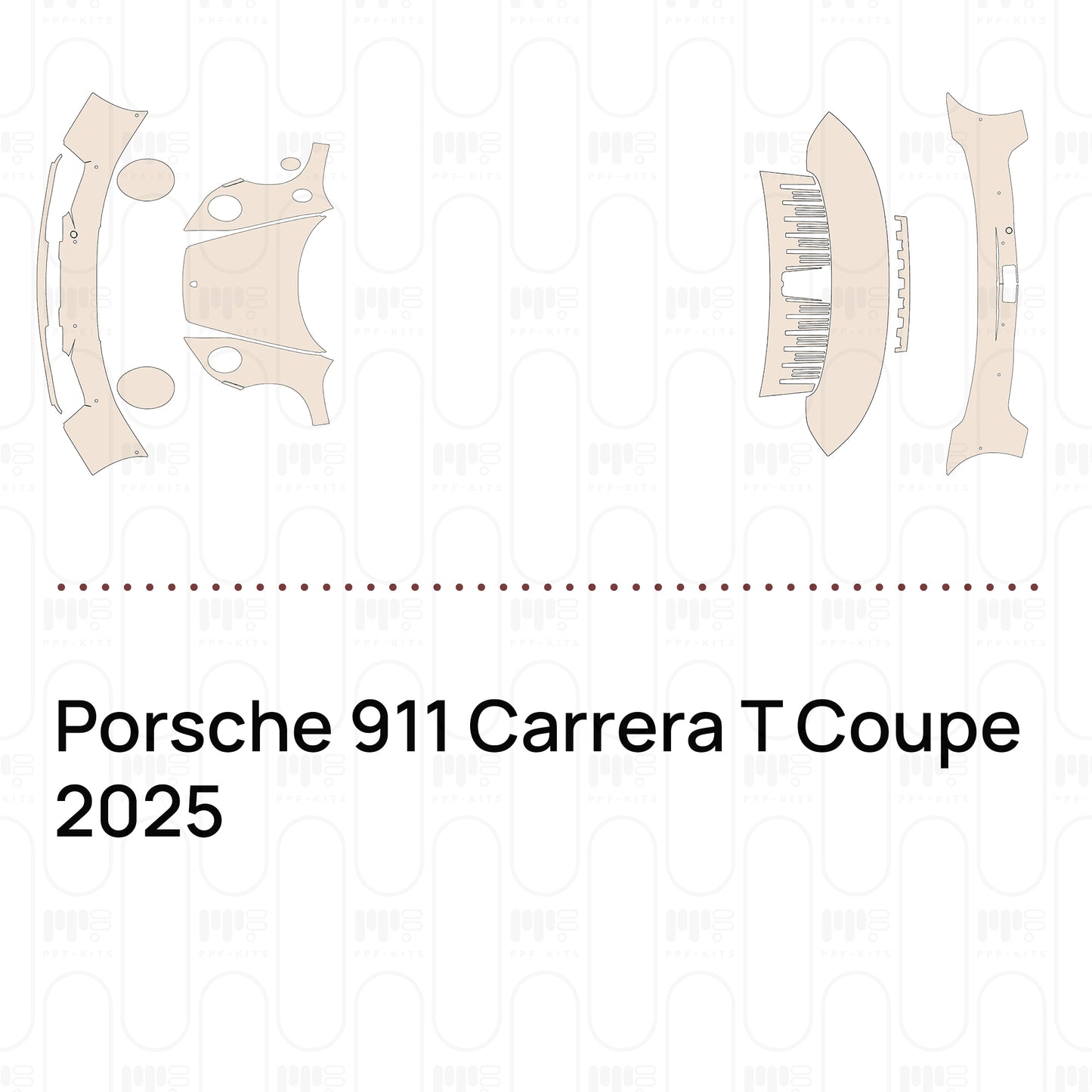 PPF prédécoupé Porsche 911 Carrera T Coupe 2025