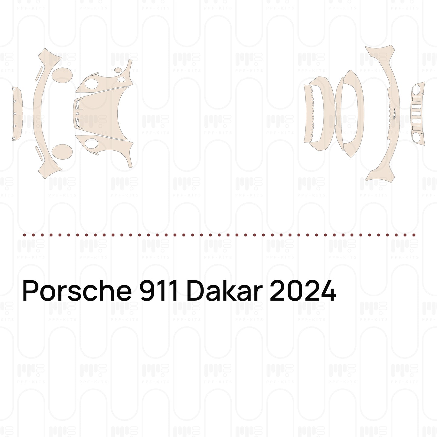 PPF prédécoupé Porsche 911 Dakar 2024