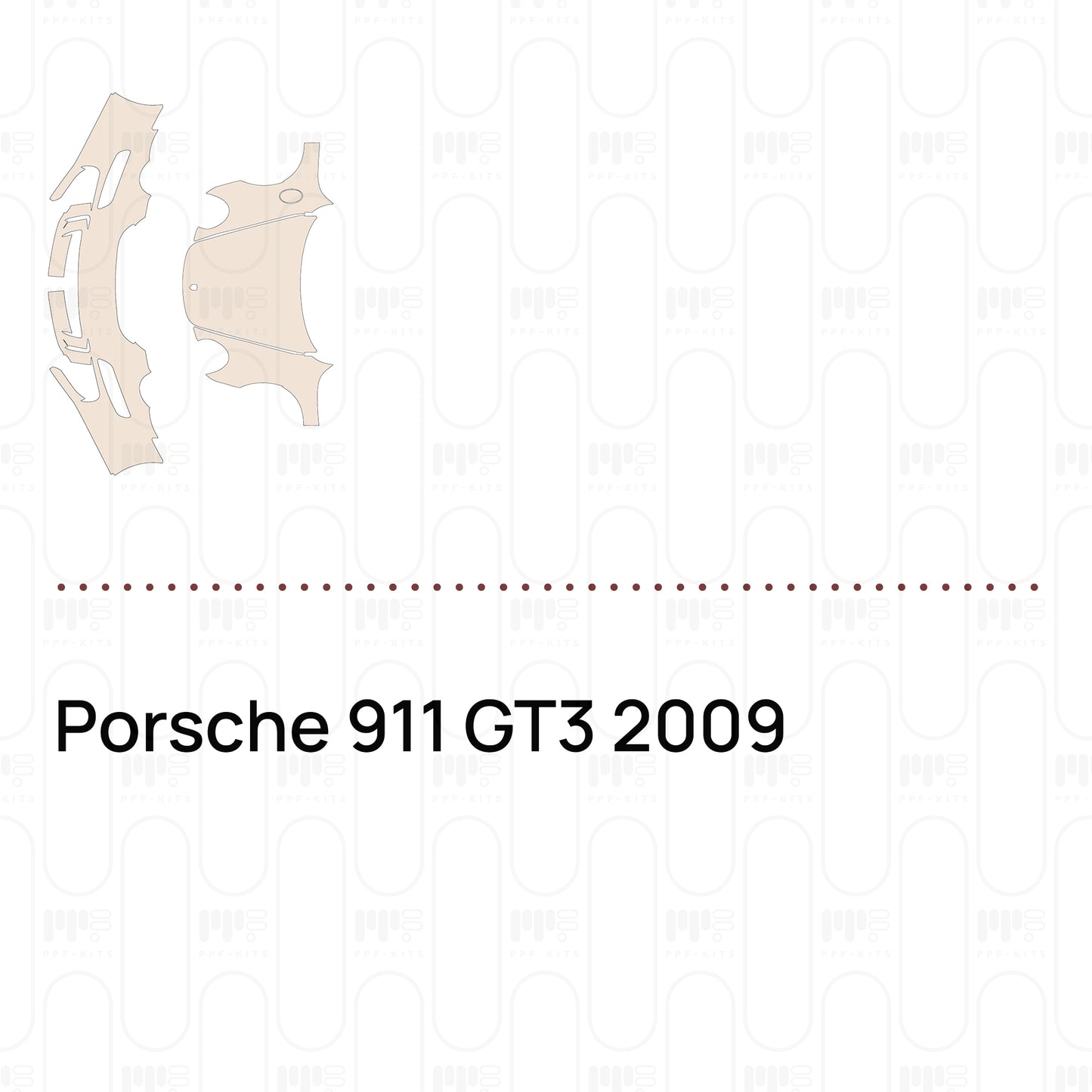PPF prédécoupé Porsche 911 GT3 2009