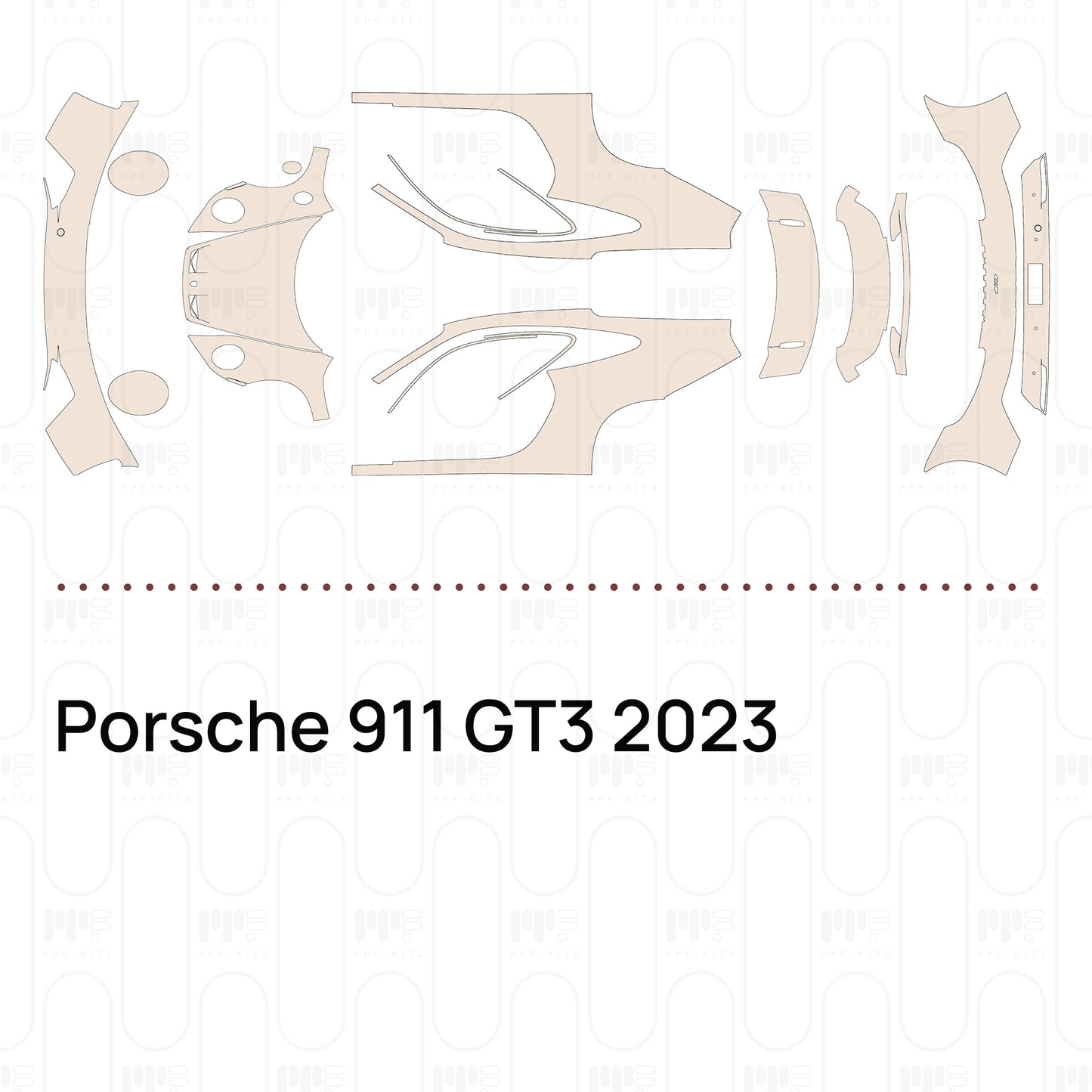 PPF prédécoupé Porsche 911 GT3 2023