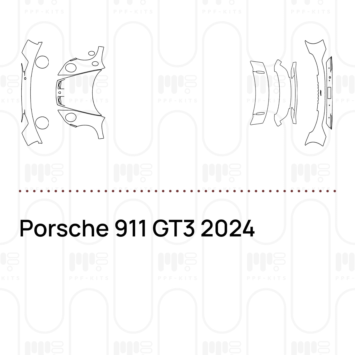 PPF prédécoupé Porsche 911 GT3 2024