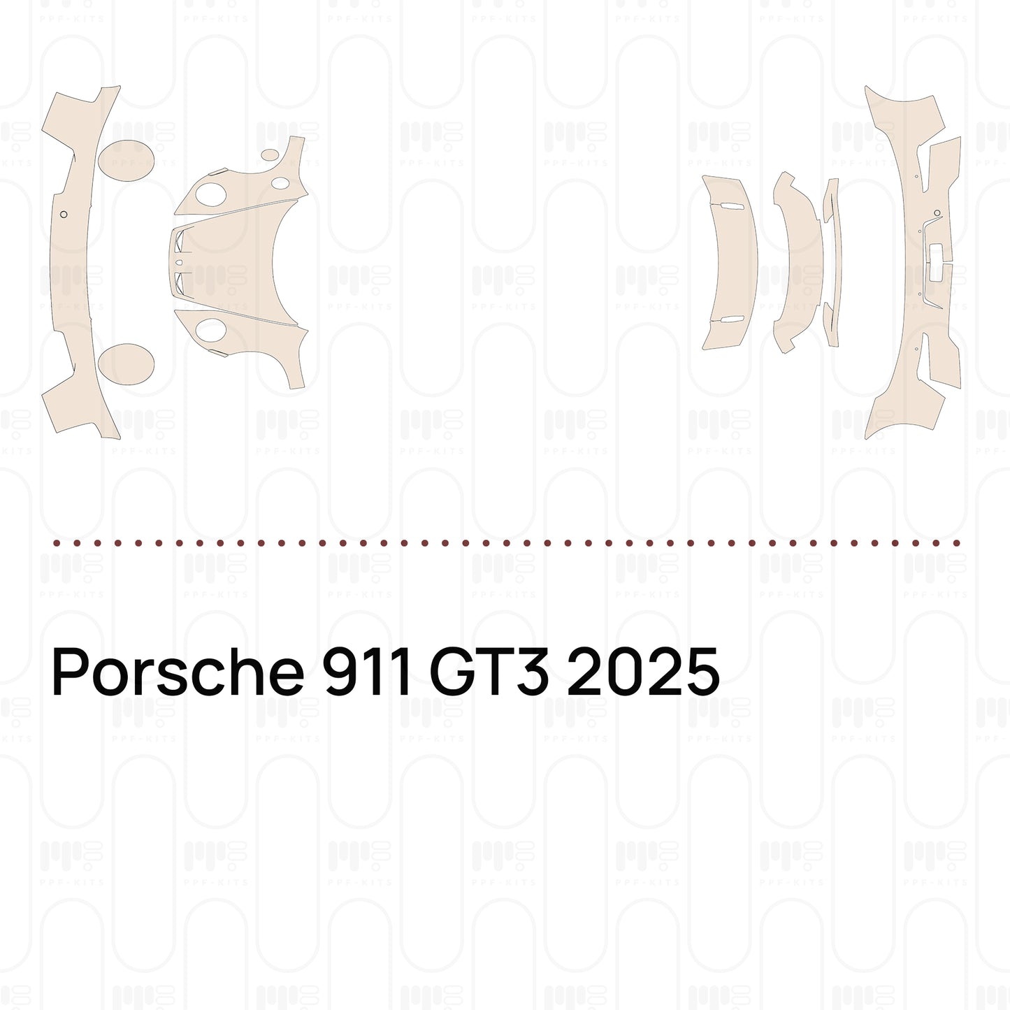 PPF prédécoupé Porsche 911 GT3 2025