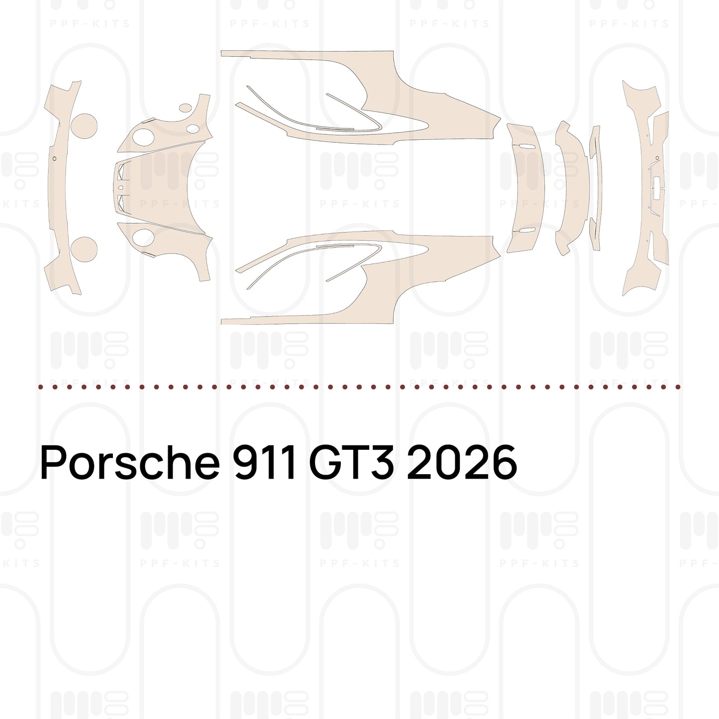 PPF prédécoupé Porsche 911 GT3 2026