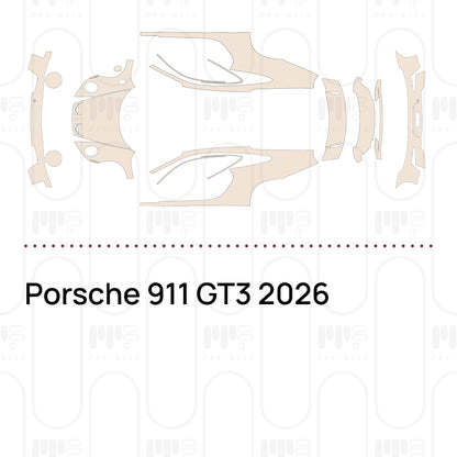 PPF prédécoupé Porsche 911 GT3 2026