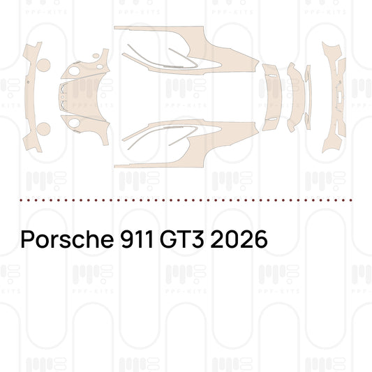 PPF prédécoupé Porsche 911 GT3 2026