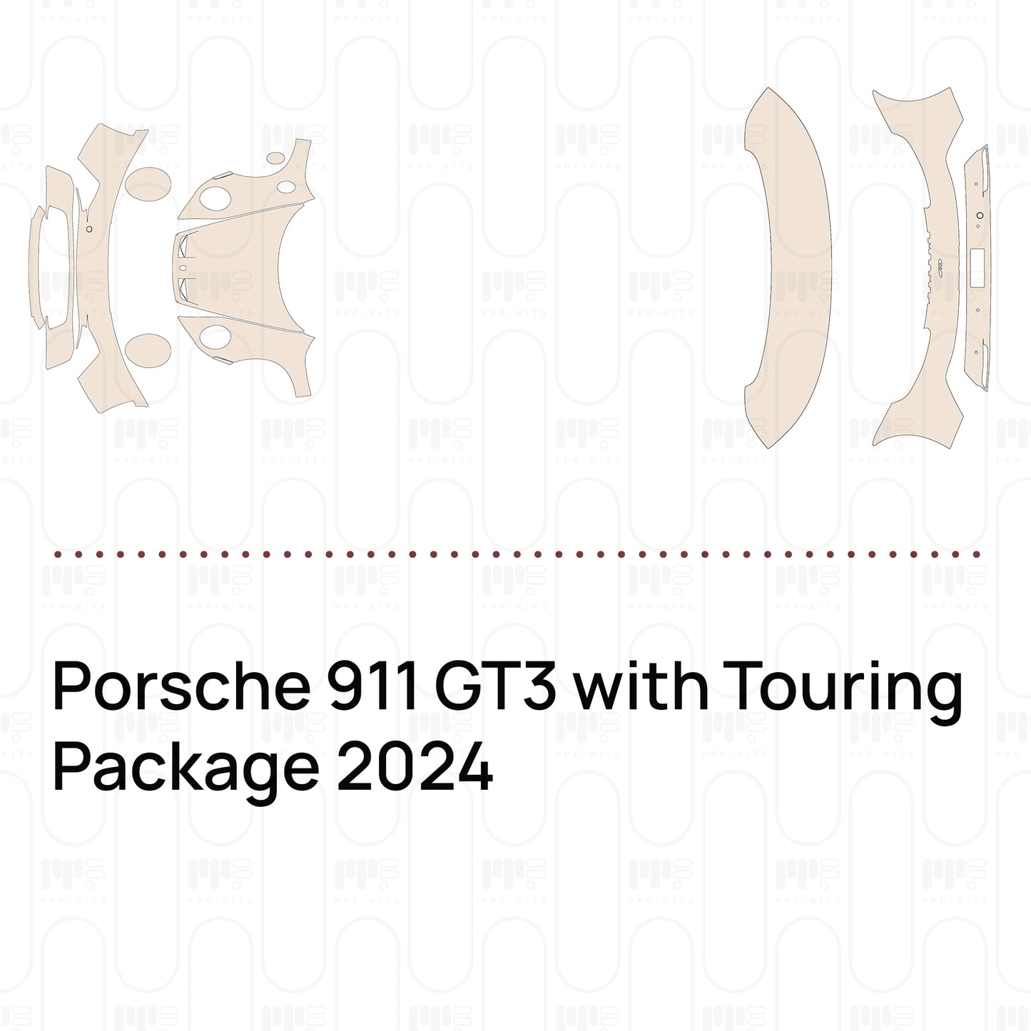PPF prédécoupé Porsche 911 GT3 with Touring Package 2024