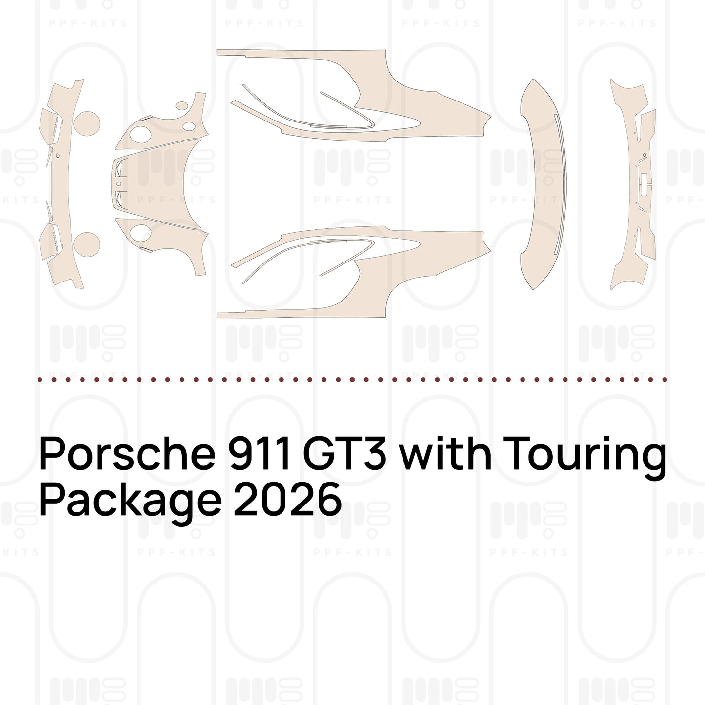 PPF prédécoupé Porsche 911 GT3 with Touring Package 2026
