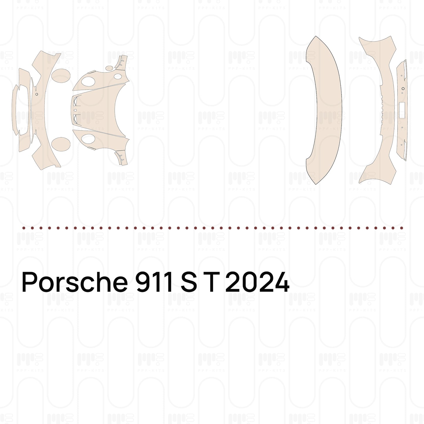 PPF prédécoupé Porsche 911 S T 2024