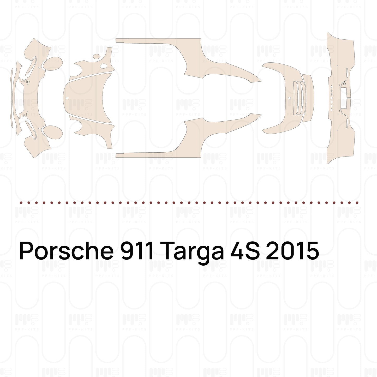 PPF prédécoupé Porsche 911 Targa 4S 2015