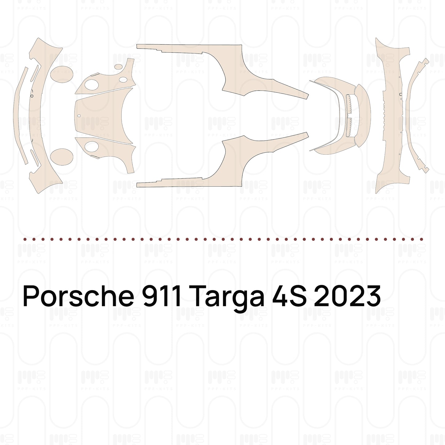 PPF prédécoupé Porsche 911 Targa 4S 2023