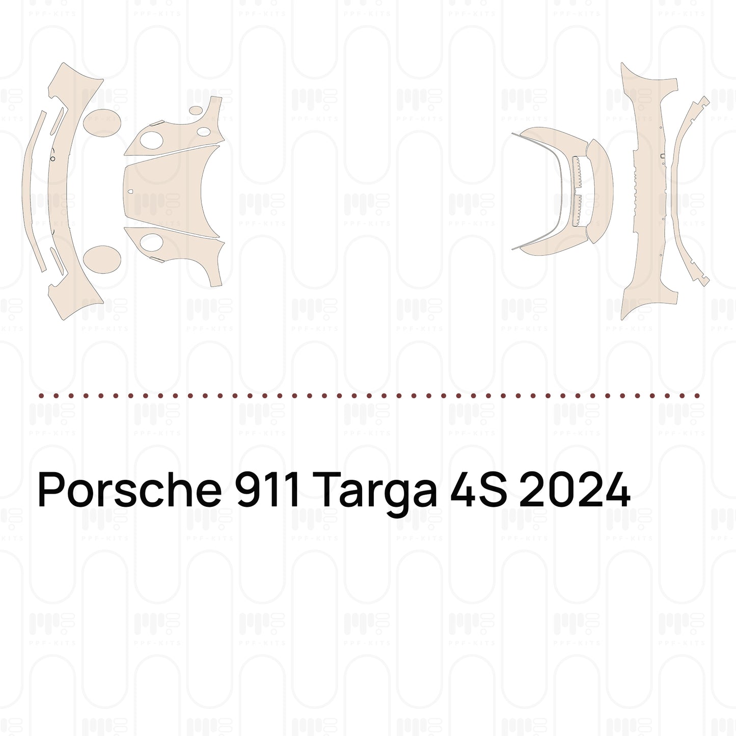 PPF prédécoupé Porsche 911 Targa 4S 2024