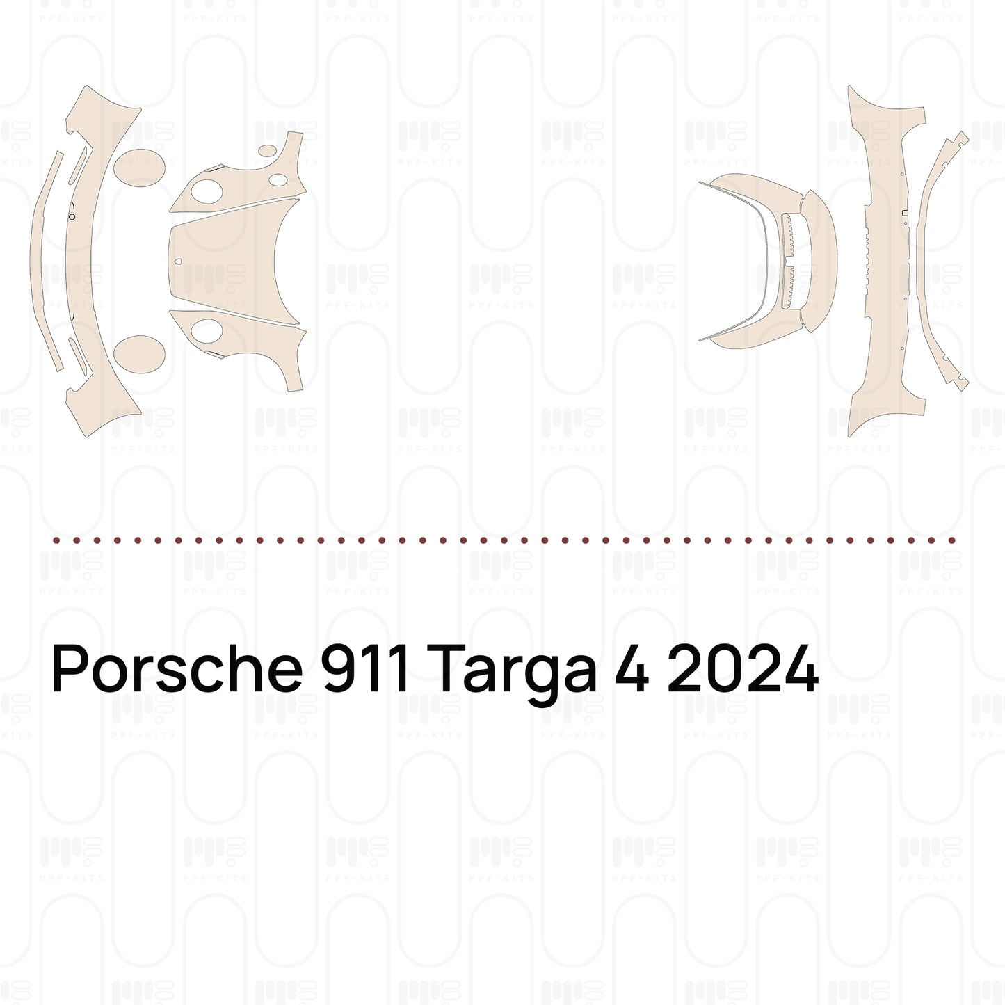 PPF prédécoupé Porsche 911 Targa 4 2024