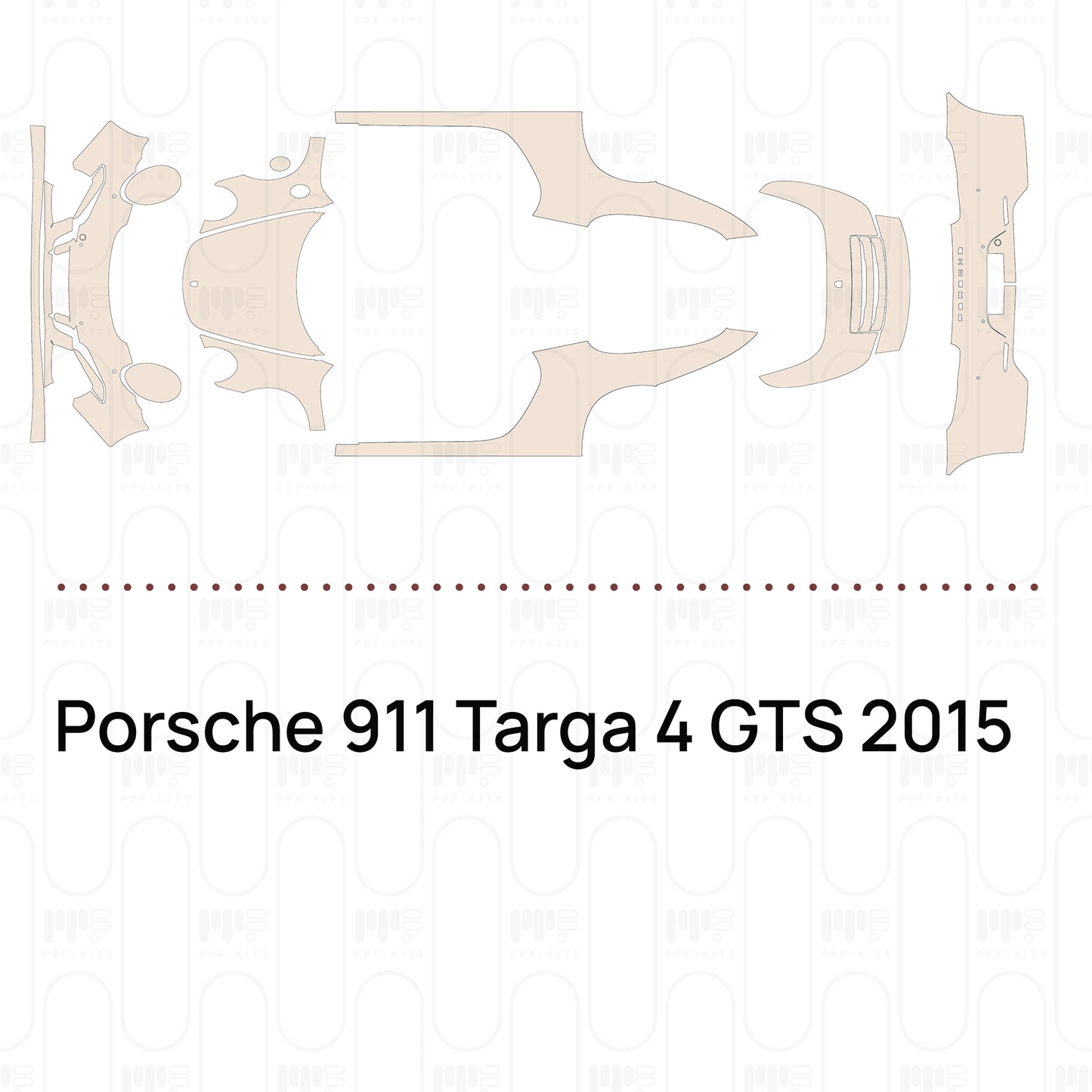 PPF prédécoupé Porsche 911 Targa 4 GTS 2015