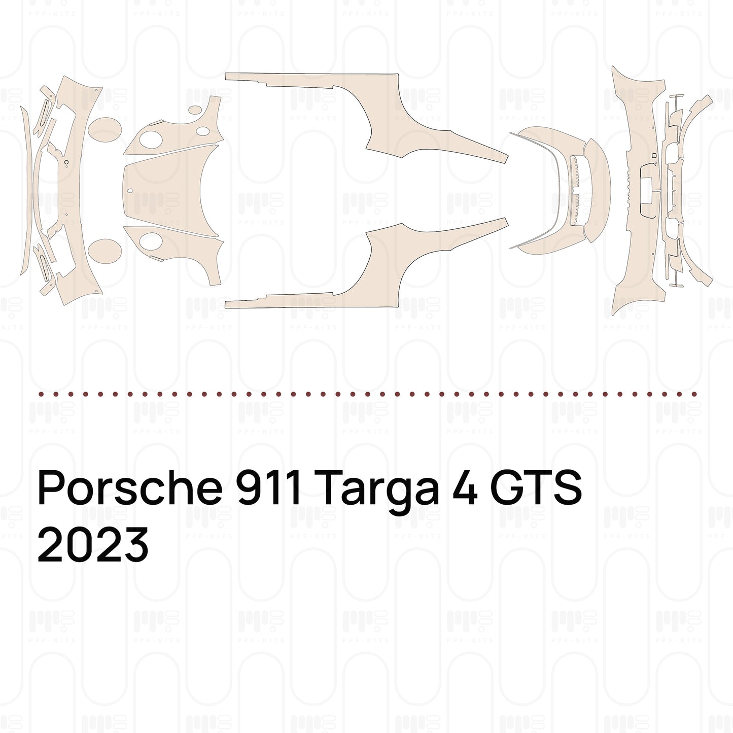 PPF prédécoupé Porsche 911 Targa 4 GTS 2023