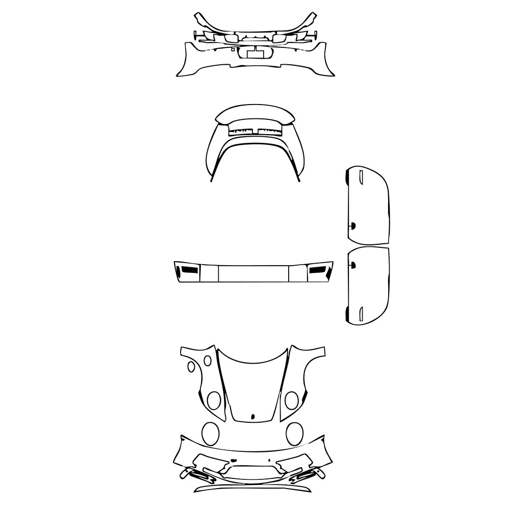 Pre-Cut PPF Porsche 911 Targa 4 GTS 2024 - PPF-Kits