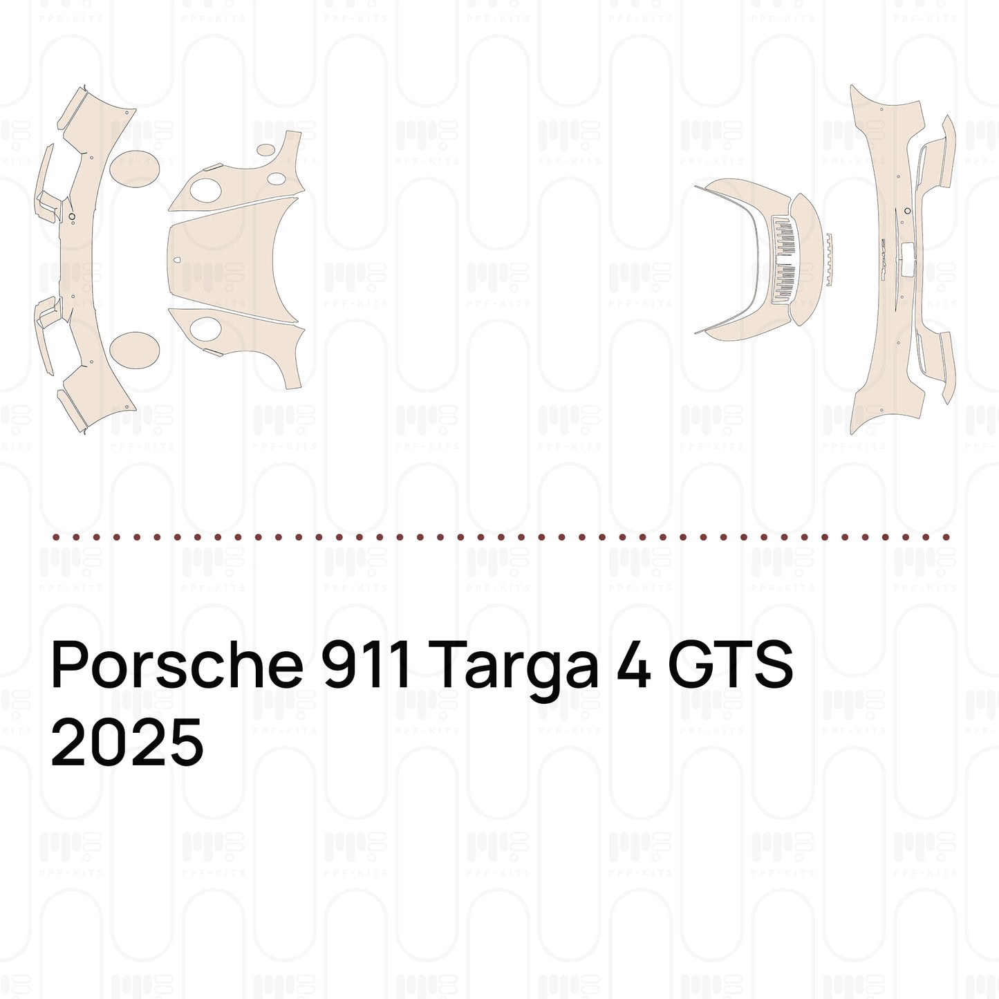 PPF prédécoupé Porsche 911 Targa 4 GTS 2025