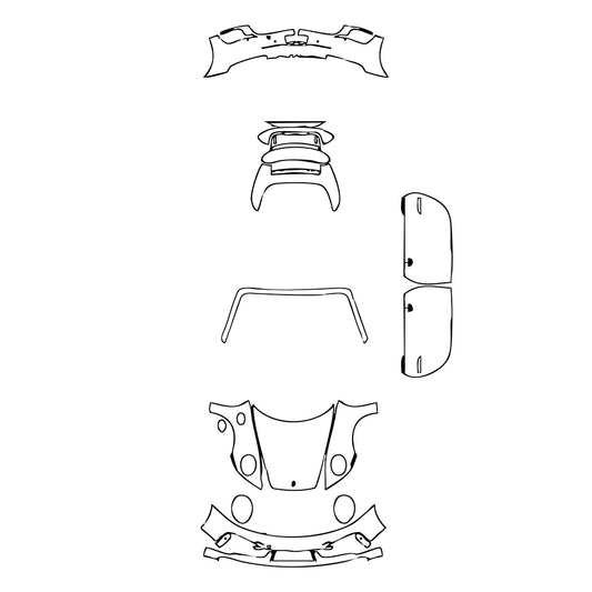Pre-Cut PPF Porsche 911 Turbo Cabriolet 2023 - PPF-Kits