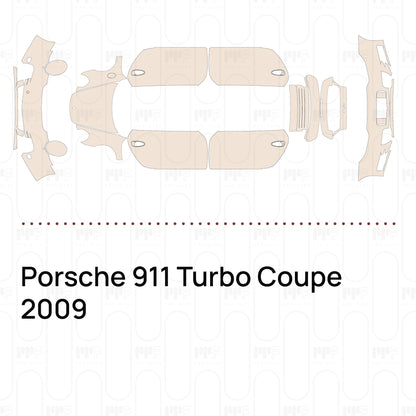 PPF prédécoupé Porsche 911 Turbo Coupe 2009