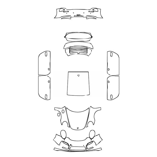 Pre-Cut PPF Porsche 911 Turbo Coupe 2014 - PPF-Kits
