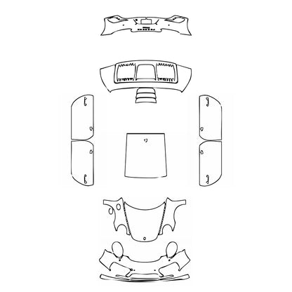 Pre-Cut PPF Porsche 911 Turbo Coupe 2017 - PPF-Kits