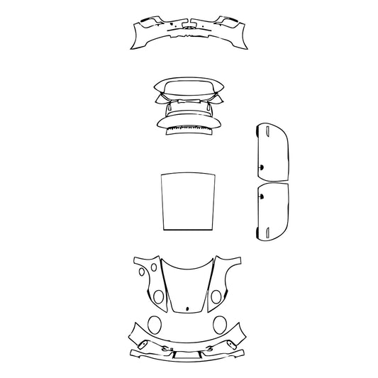 Pre-Cut PPF Porsche 911 Turbo Coupe 2021 - PPF-Kits