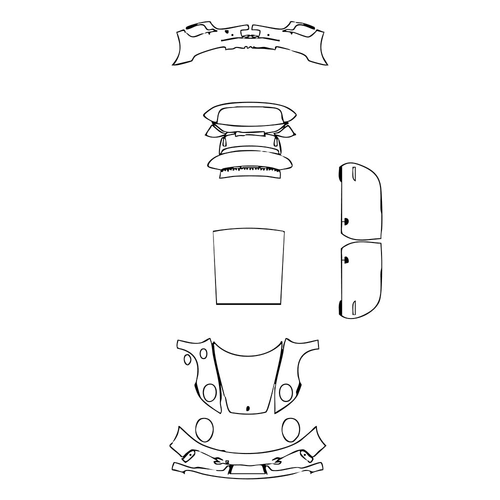 Pre-Cut PPF Porsche 911 Turbo Coupe 2023 - PPF-Kits