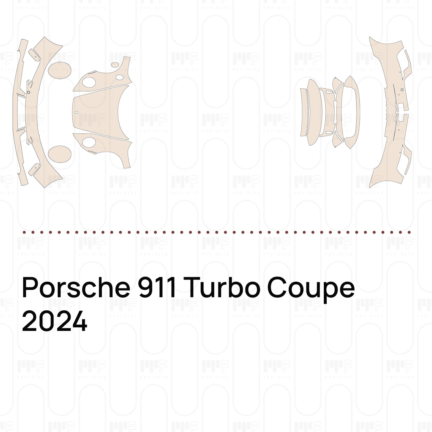 PPF prédécoupé Porsche 911 Turbo Coupe 2024